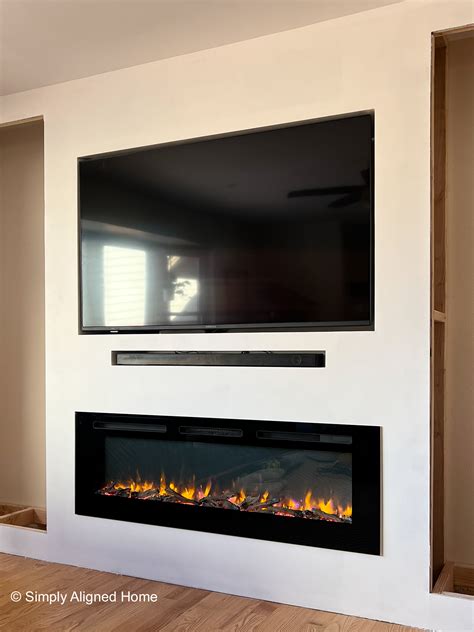 electric fireplace enclosure|electric fireplace perpendicular to wall.